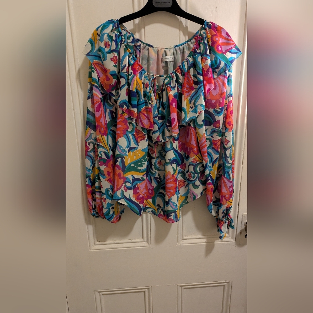Trina Turk Multicolor Floral Blouse
